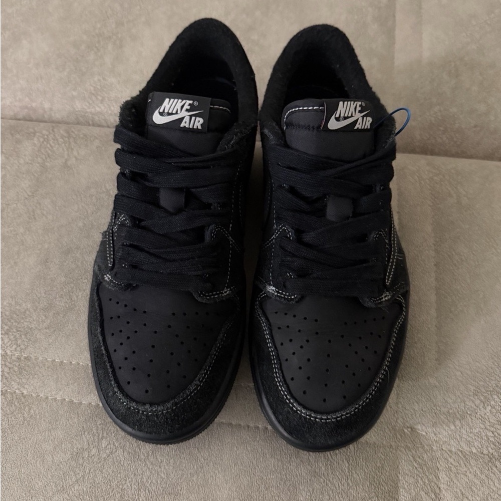 DS New Nike Air Jordan 1 Retro Low OG SP Travis Scott Black Phantom Size - Picture 6 of 9